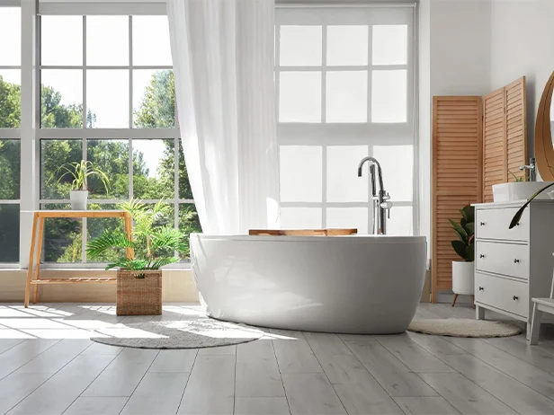 luxury bathroom plumbing remodel